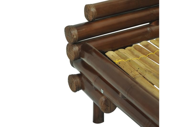 Sängram mörkbrun bambu 180x200 cm - Brun - Sängram & sängstomme