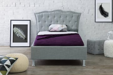 Sängram Metz 90x200 cm - Grå - Möbler - Säng - Sängram & sängstomme
