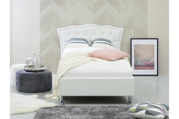 Sängram Metz 90x200 cm - Vit - Möbler - Säng - Sängram & sängstomme