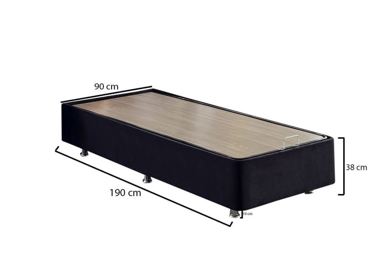 Sängram Misopa 90x190 cm - Svart - Möbler - Säng - Sängram & sängstomme