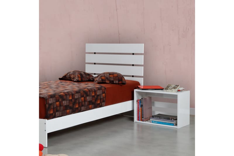 Sängram Montek 90x200 cm - Vit - Möbler - Säng - Sängram & sängstomme