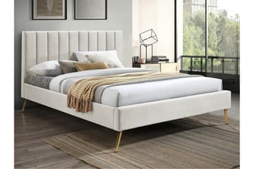 Sängram Montrase 140x200 cm - Cream - Möbler - Säng - Sängram & sängstomme