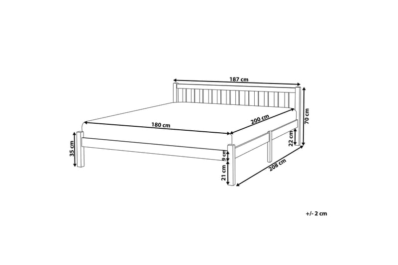 Sängram Newgren 180x200 - Vit - Möbler - Säng - Sängram & sängstomme