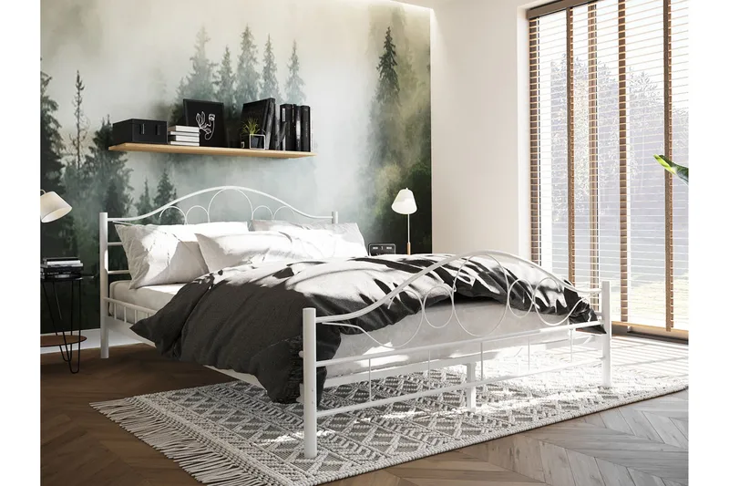 Sängram NOREMI 120x200 - Vit - Möbler - Säng - Sängram & sängstomme