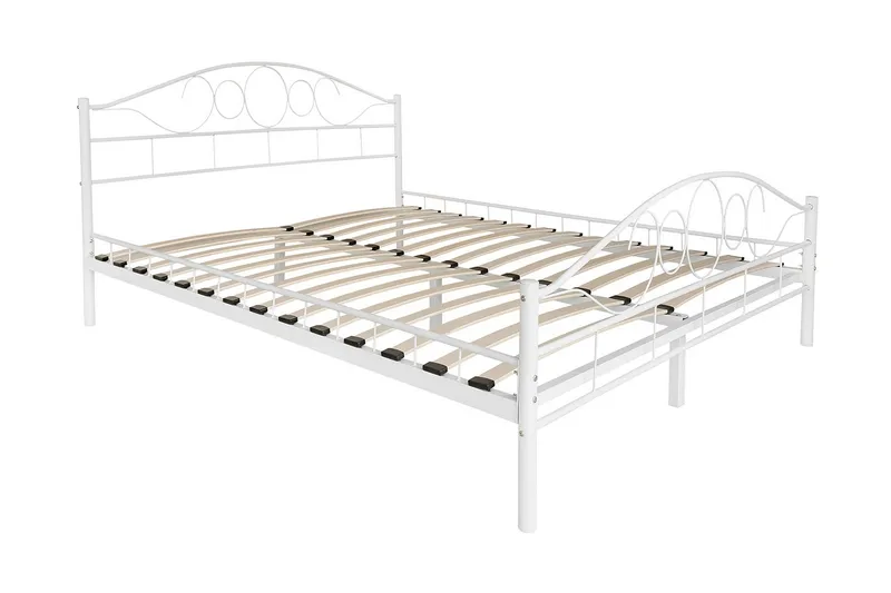 Sängram NOREMI 120x200 - Vit - Möbler - Säng - Sängram & sängstomme