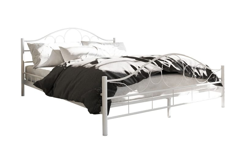 Sängram NOREMI 160x200, Vit