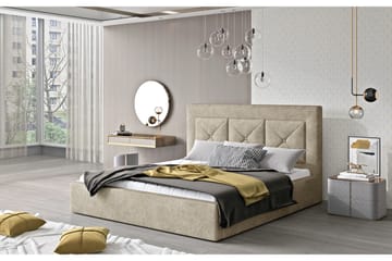 Sängram Nuenen 180x200 cm - Beige - Möbler - Säng - Sängram & sängstomme
