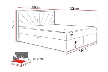 Sängram Oberting 120x200 cm - Möbler - Säng - Sängram & sängstomme