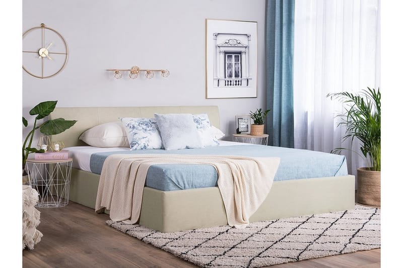 Sängram Orbey 180x200 cm - Beige - Möbler - Säng - Sängram & sängstomme