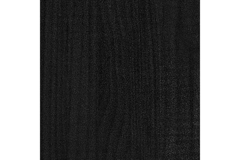 Sängram svart massiv furu 200x200 cm - Svart - Sängram & sängstomme
