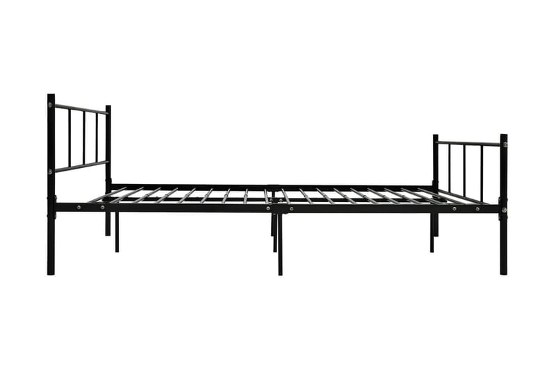 Sängram svart metall 140x200 cm - Svart - Sängram & sängstomme