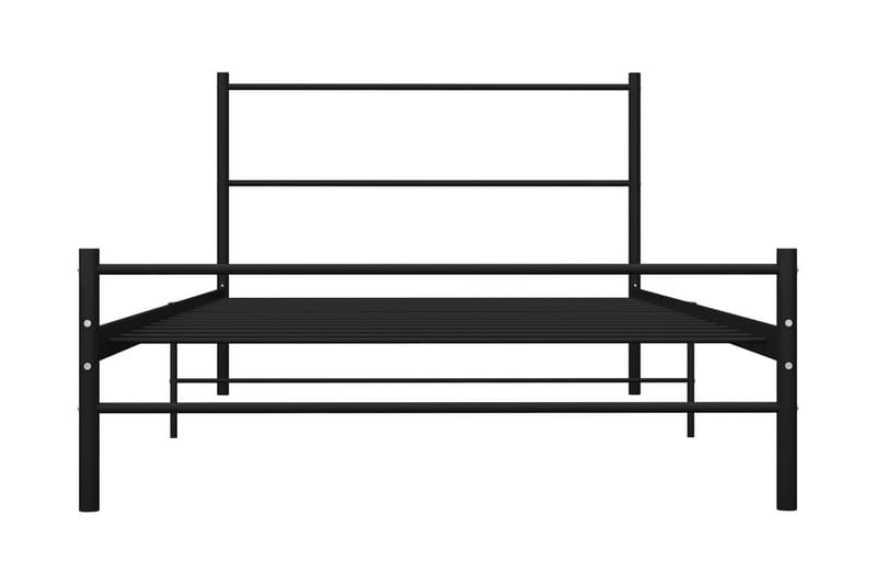 Sängram svart metall 90x200 cm - Svart - Sängram & sängstomme