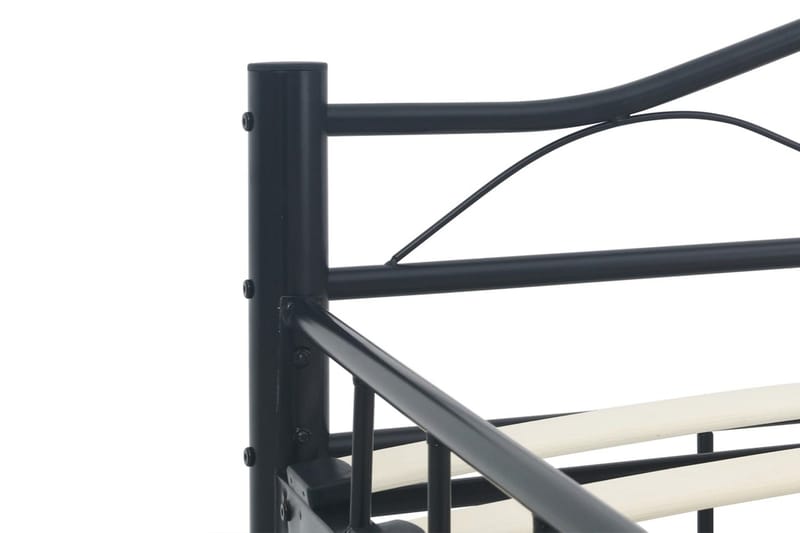 Sängram svart stål 120x200 cm - Svart - Sängram & sängstomme