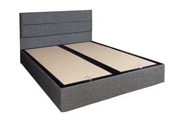 Sängram Zilarra med Sänggavel 160x200 cm - Grå - Möbler - Säng - Sängram & sängstomme