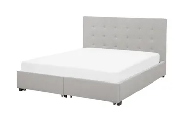 Sandrick Kontinentalsäng med Förvaring 160x200 - Grå - Möbler - Säng - Sängram & sängstomme