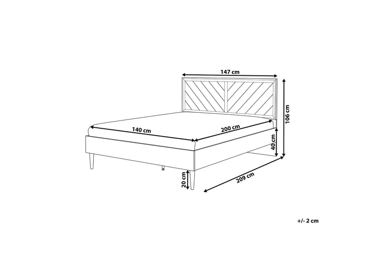 Saraly Sängram 140x200  Trä/Natur - Trä/Natur - Möbler - Säng - Sängram & sängstomme