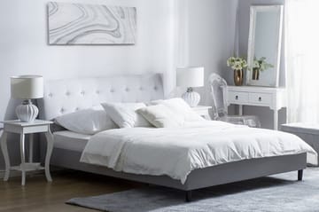 Saverne Dubbelsäng 140 200 cmGrå  Grå - Grå - Möbler - Säng - Sängram & sängstomme