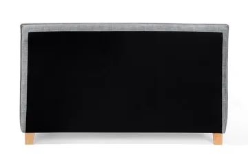 Sennez Komplett Sängpaket – Dubbelsäng 160x200 cm i Tyg med Sänggavel + Bäddmadrass - Grå - Möbler - Säng - Sängram & sängstomme