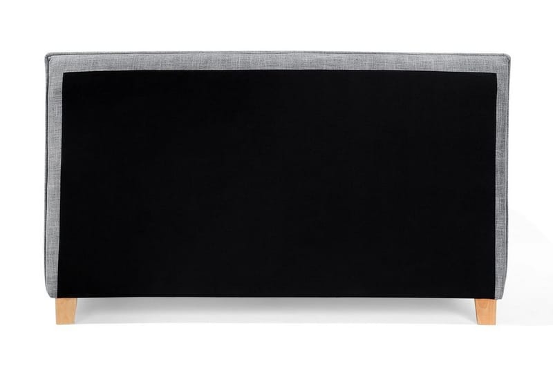 Sennez Komplett Sängpaket – Dubbelsäng 160x200 cm i Tyg med Sänggavel + Bäddmadrass - Grå - Möbler - Säng - Sängram & sängstomme