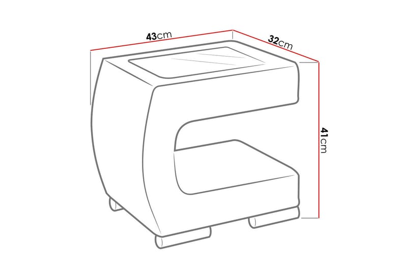 Stavanger Säng med Förvaring180x200 Svart - Svart - Möbler - Säng - Sängram & sängstomme
