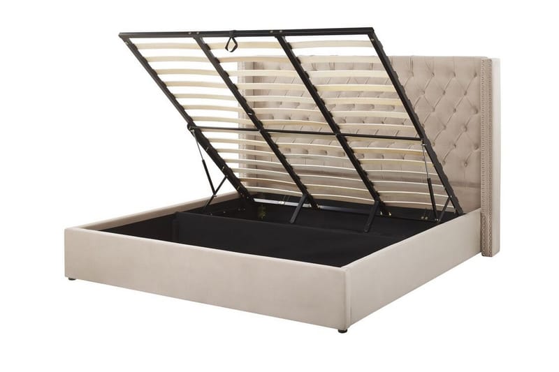 Tajueco Dubbelsäng 180x200 cm - Beige - Möbler - Säng - Sängram & sängstomme