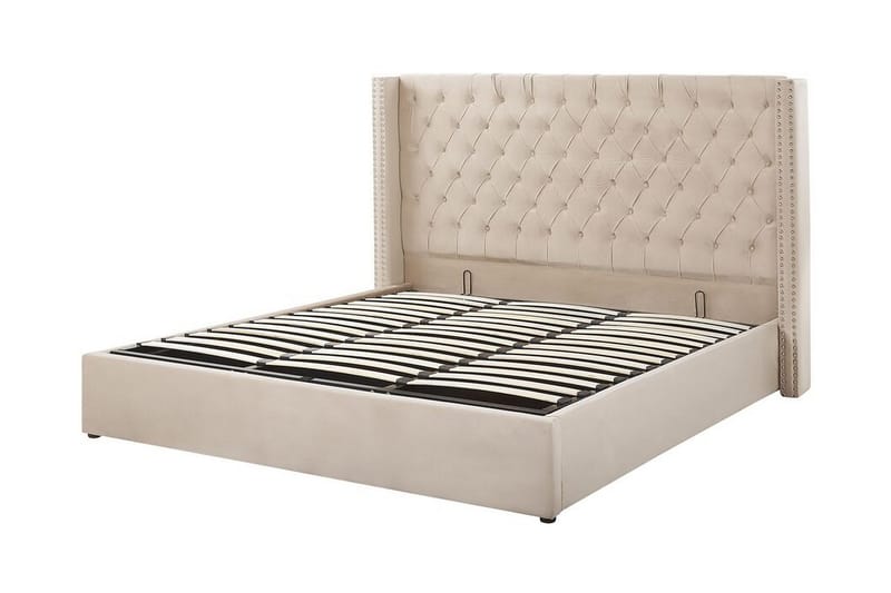 Tajueco Dubbelsäng 180x200 cm - Beige - Möbler - Säng - Sängram & sängstomme