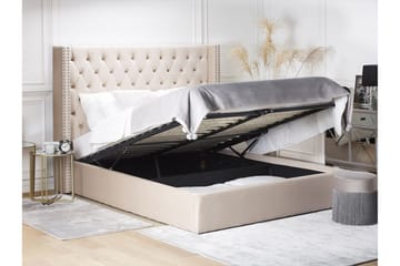 Tajueco Dubbelsäng 180x200 cm - Beige - Möbler - Säng - Sängram & sängstomme