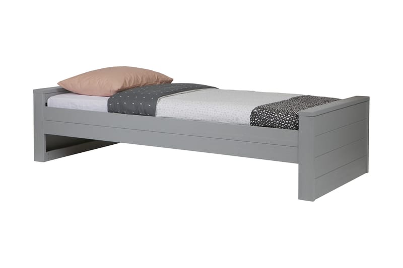 Tenney Sängram 90x200, Ljusgrå Tall