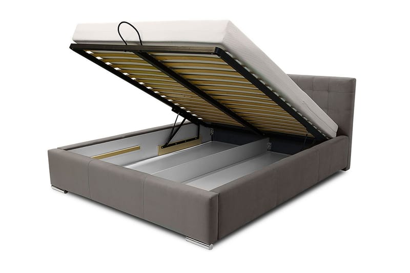 Vento Sängram med Förvaring 180x200 - Vit - Möbler - Säng - Sängram & sängstomme