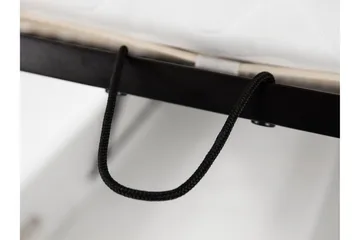 Veslbu Komplett Sängpaket 160x200 cm i Konstläder med Förvaring och Sänggavel + Bäddmadrass - Vit - Möbler - Säng - Säng med förvaring