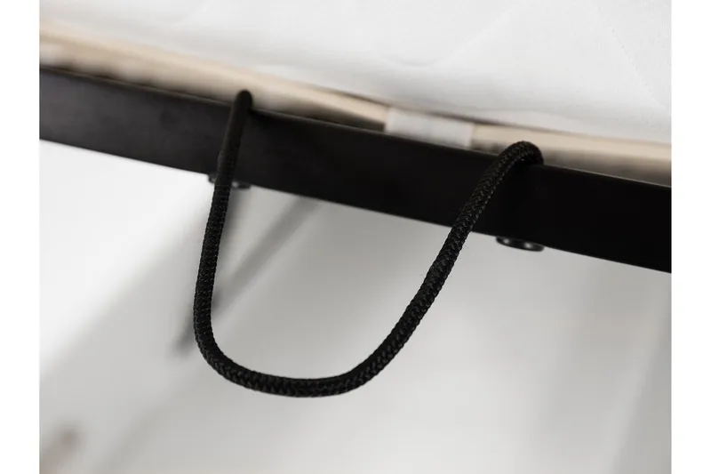 Veslbu Komplett Sängpaket 160x200 cm i Konstläder med Förvaring och Sänggavel + Bäddmadrass - Vit - Möbler - Säng - Säng med förvaring