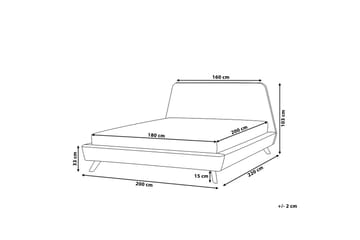Vienne Sängram 180x200 cm  Svart - Svart - Möbler - Säng - Sängram & sängstomme