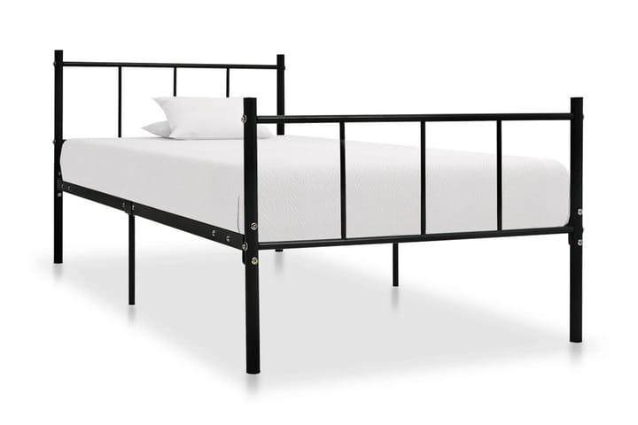 Sängram svart metall 140x200 cm - Sängram & sängstomme