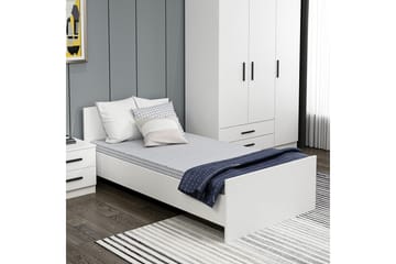 Sängstomme för Enkel Säng Fruitland Sängram Vit - 95 x 72 x 194 cm - Möbler - Säng - Sängram & sängstomme