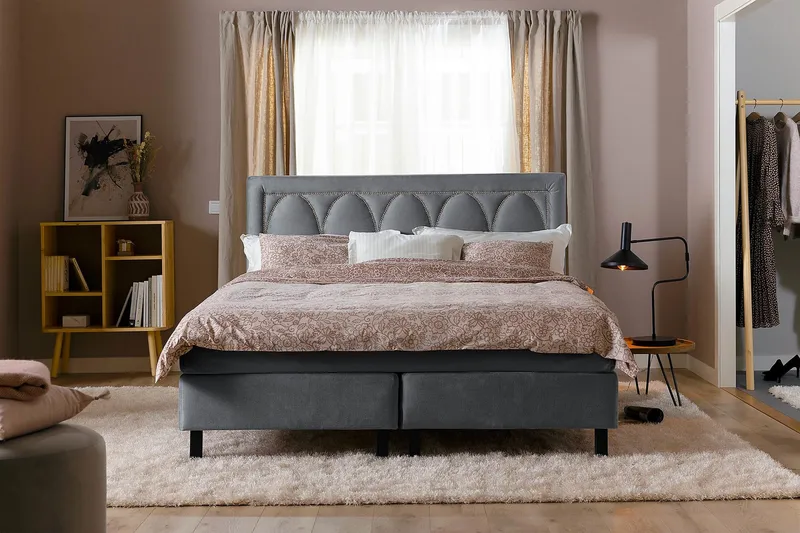 Leva Sänggavel 160cm - Mörkgrå/Sammet - Möbler - Säng - Sängtillbehör & sänggavel - Sänggavel