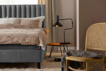 Rakel Sänggavel 120cm - Mörkgrå/Sammet - Möbler - Säng - Sängtillbehör & sänggavel - Sänggavel