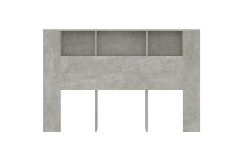beBasic Sänggavel med förvaring betonggrå 160x18,5x104,5 cm - Grey - Sänggavel