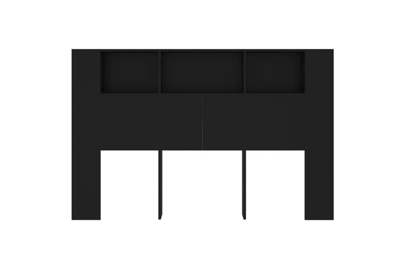 beBasic Sänggavel med förvaring svart 160x18,5x104,5 cm - Black - Sänggavel