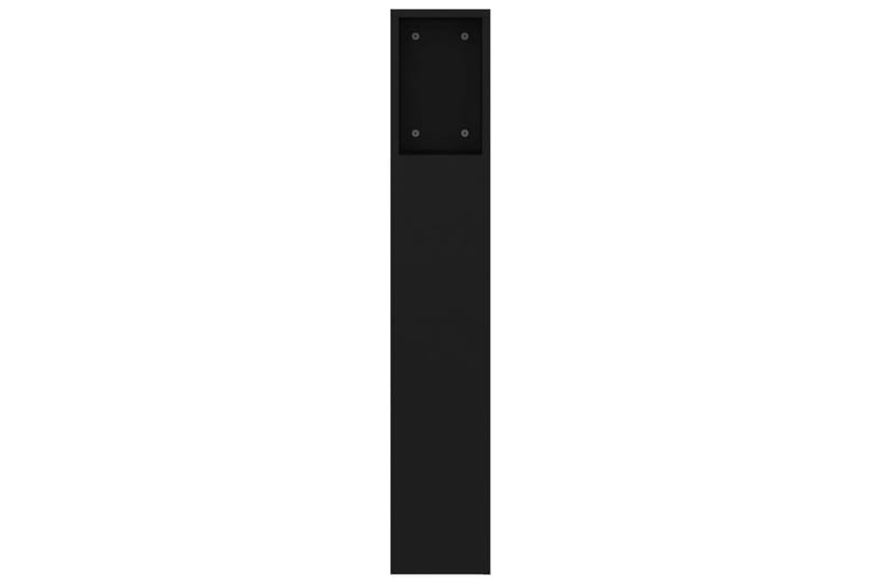 beBasic Sänggavel med förvaring svart 160x18,5x104,5 cm - Black - Sänggavel
