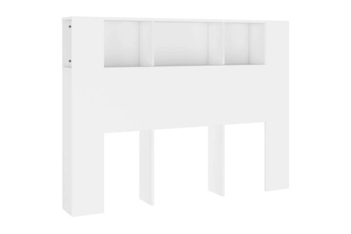 beBasic Sänggavel med förvaring vit 140x18,5x104,5 cm - White - Sänggavel