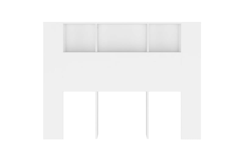 beBasic Sänggavel med förvaring vit 140x18,5x104,5 cm - White - Sänggavel