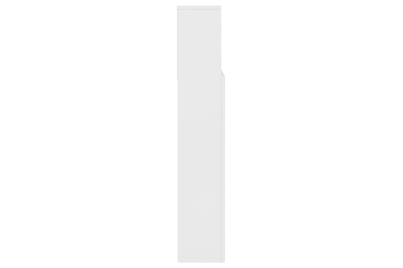 beBasic Sänggavel med förvaring vit 140x19x103,5 cm - White - Sänggavel