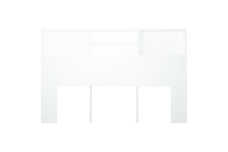 beBasic Sänggavel med förvaring vit 160x19x103,5 cm - White - Sänggavel
