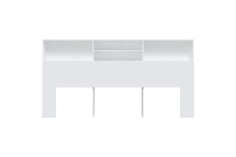 beBasic Sänggavel med förvaring vit 200x19x103,5 cm - White - Sänggavel