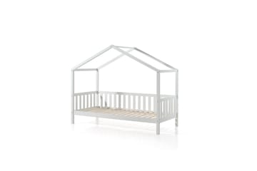 Hussäng med låda Dallas 90x200 cm Vit, Med staket - Vit, Med staket - Möbler - Säng - Sängtillbehör & sänggavel - Sängförvaring