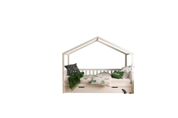 Hussäng med låda Dallas 90x200 cm Vit, Med staket - Vit, Med staket - Möbler - Säng - Sängtillbehör & sänggavel - Sängförvaring