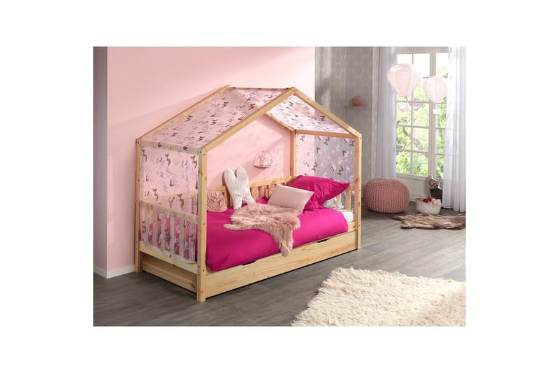 Hussäng med textilsats Dallas 90x200 cm Naturlig, Utan staket, Med låda - Naturlig, Utan staket, Med låda - Möbler - Säng - Sängtillbehör & sänggavel - Sängförvaring