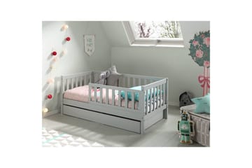 Juniorsäng med låda Peuterbed Grå - Grå - Möbler - Säng - Sängtillbehör & sänggavel - Sängförvaring