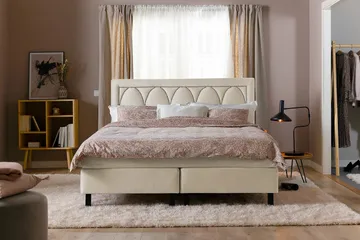 Leva Sänggavel 120cm - Beige/Sammet - Möbler - Säng - Sängtillbehör & sänggavel - Sänggavel