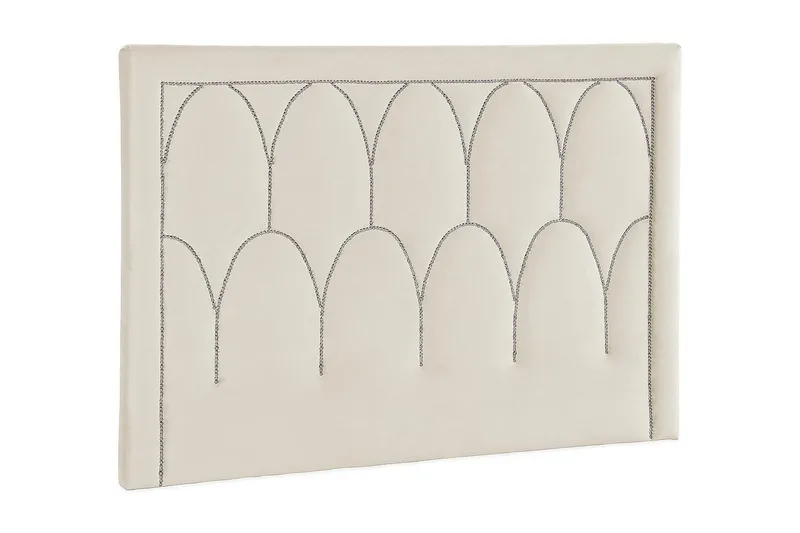 Leva Sänggavel 180cm - Beige/Sammet - Möbler - Säng - Sängtillbehör & sänggavel - Sänggavel